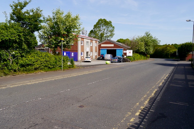 View from A883 into Winchester Avenue